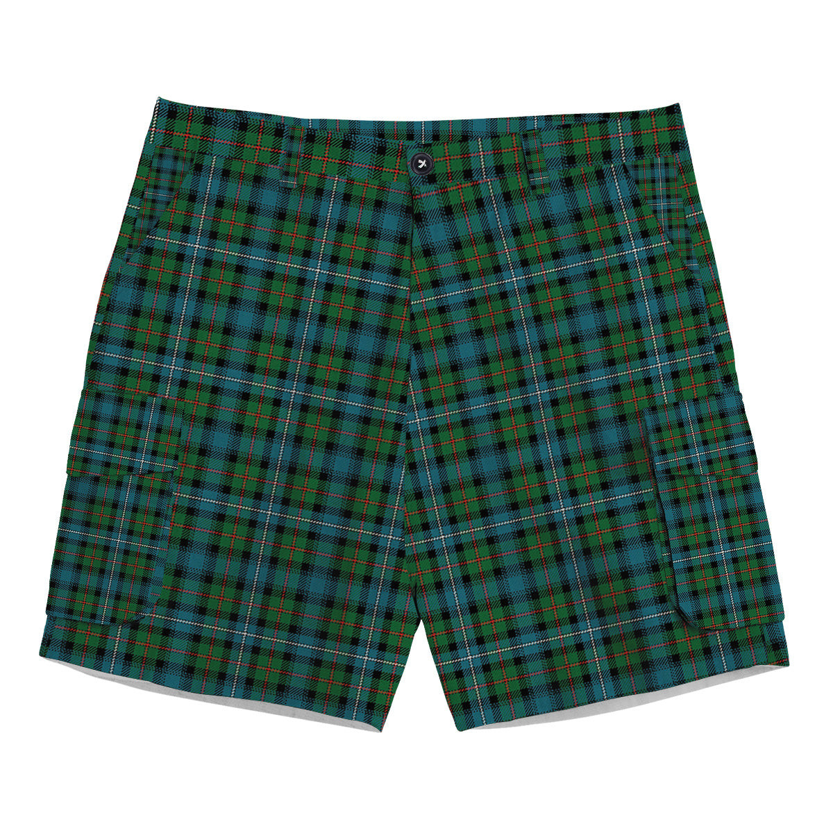 ScotsTee Shop Scottish Robertson Hunting Ancient Clan Tartan Plaid Cargo Shorts for Men