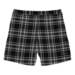 ScotsTee Shop Scottish Stewart Black and White Tartan Plaid Cargo Shorts for Men
