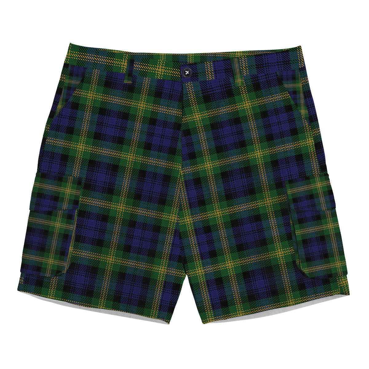 ScotsTee Shop Scottish Gordon of Esselmont Tartan Plaid Cargo Shorts for Men