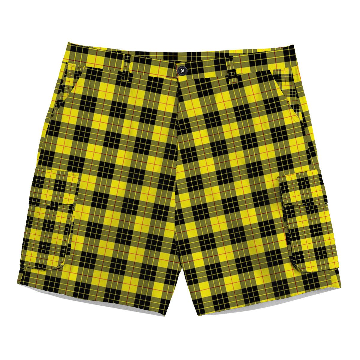 ScotsTee Shop Scottish McLeod of Lewis Modern Tartan Plaid Cargo Shorts for Men
