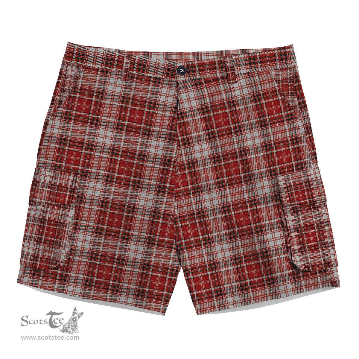 ScotsTee Shop Scottish McDougall Dress Tartan Plaid Cargo Shorts for Men
