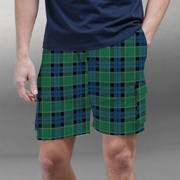 ScotsTee Shop Scottish Graham of Menteith Ancient Tartan Plaid Cargo Shorts for Men