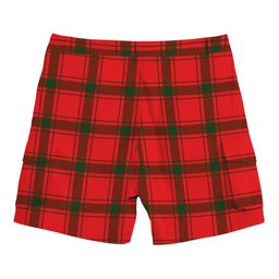 ScotsTee Shop Scottish MacDonald of Sleat SC Tartan Plaid Cargo Shorts for Men