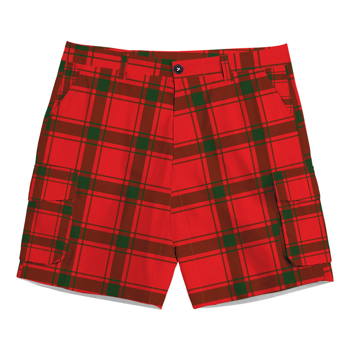 ScotsTee Shop Scottish MacDonald of Sleat SC Tartan Plaid Cargo Shorts for Men