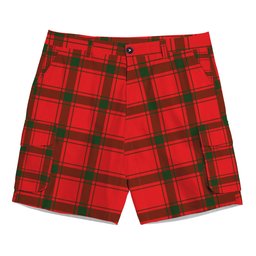 ScotsTee Shop Scottish MacDonald of Sleat SC Tartan Plaid Cargo Shorts for Men