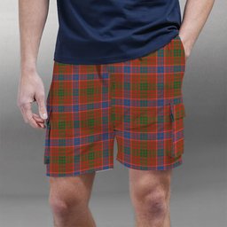 ScotsTee Shop Scottish Lumsden Waistcoat Ancient Tartan Plaid Cargo Shorts for Men