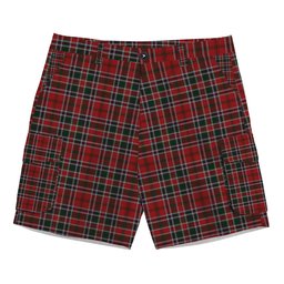 ScotsTee Shop Scottish MacDonald of Lochmaddy Tartan Plaid Cargo Shorts for Men
