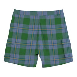 ScotsTee Shop Scottish Irvine of Bonshaw Ancient Tartan Plaid Cargo Shorts for Men
