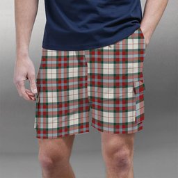 ScotsTee Shop Scottish MacLean Dress Modern Tartan Plaid Cargo Shorts for Men
