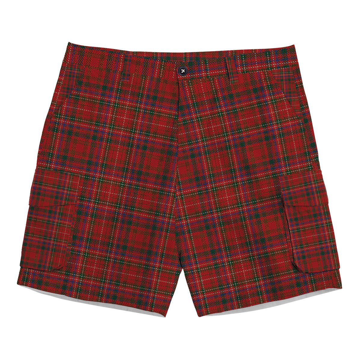 ScotsTee Shop Scottish MacDonald of Staffa 3 Tartan Plaid Cargo Shorts for Men
