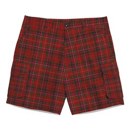 ScotsTee Shop Scottish MacDonald of Staffa 3 Tartan Plaid Cargo Shorts for Men