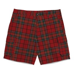 ScotsTee Shop Scottish Stewart of Galloway VS Tartan Plaid Cargo Shorts for Men