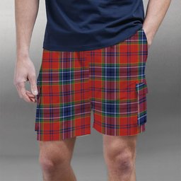 ScotsTee Shop Scottish MacCreary Modern Tartan Plaid Cargo Shorts for Men