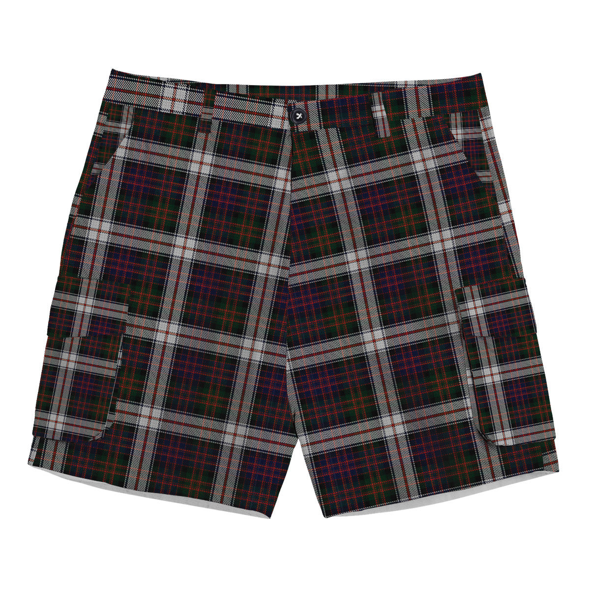 ScotsTee Shop Scottish MacDonald Dress Tartan Plaid Cargo Shorts for Men