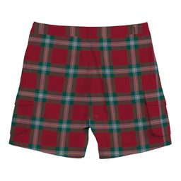 ScotsTee Shop Scottish MacLaine of Loch Buie Modern Tartan Plaid Cargo Shorts for Men