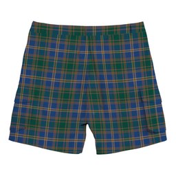 ScotsTee Shop Scottish Strange of Balkaskie Modern Tartan Plaid Cargo Shorts for Men