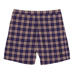 ScotsTee Shop Scottish Harris Royal Blue Tartan Plaid Cargo Shorts for Men