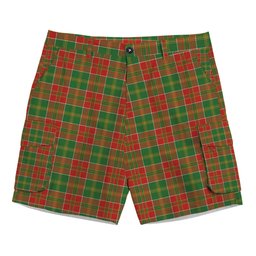 ScotsTee Shop Scottish McDonald of Kingsburgh Ancient Tartan Plaid Cargo Shorts for Men