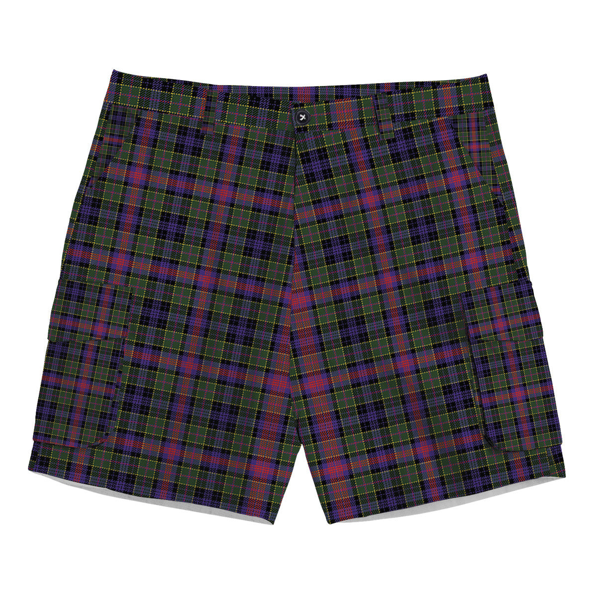 ScotsTee Shop Scottish Graham of Airth Modern Tartan Plaid Cargo Shorts for Men