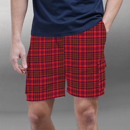 ScotsTee Shop Scottish Murray of Tulloch Modern Tartan Plaid Cargo Shorts for Men