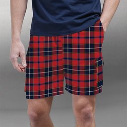 ScotsTee Shop Scottish Wishart Dress Modern Tartan Plaid Cargo Shorts for Men