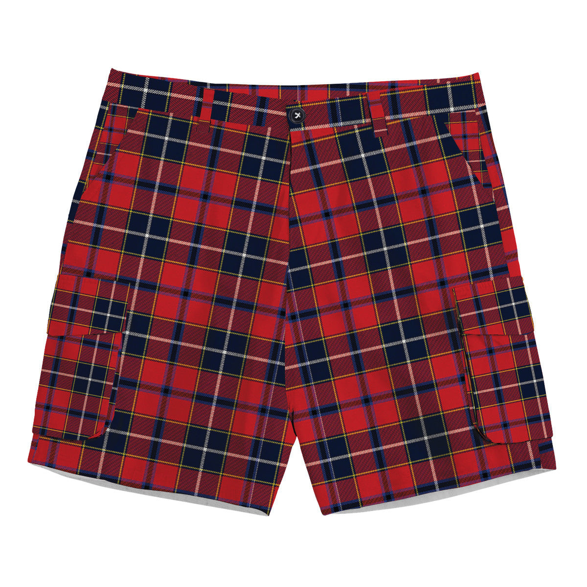 ScotsTee Shop Scottish Wishart Dress Modern Tartan Plaid Cargo Shorts for Men