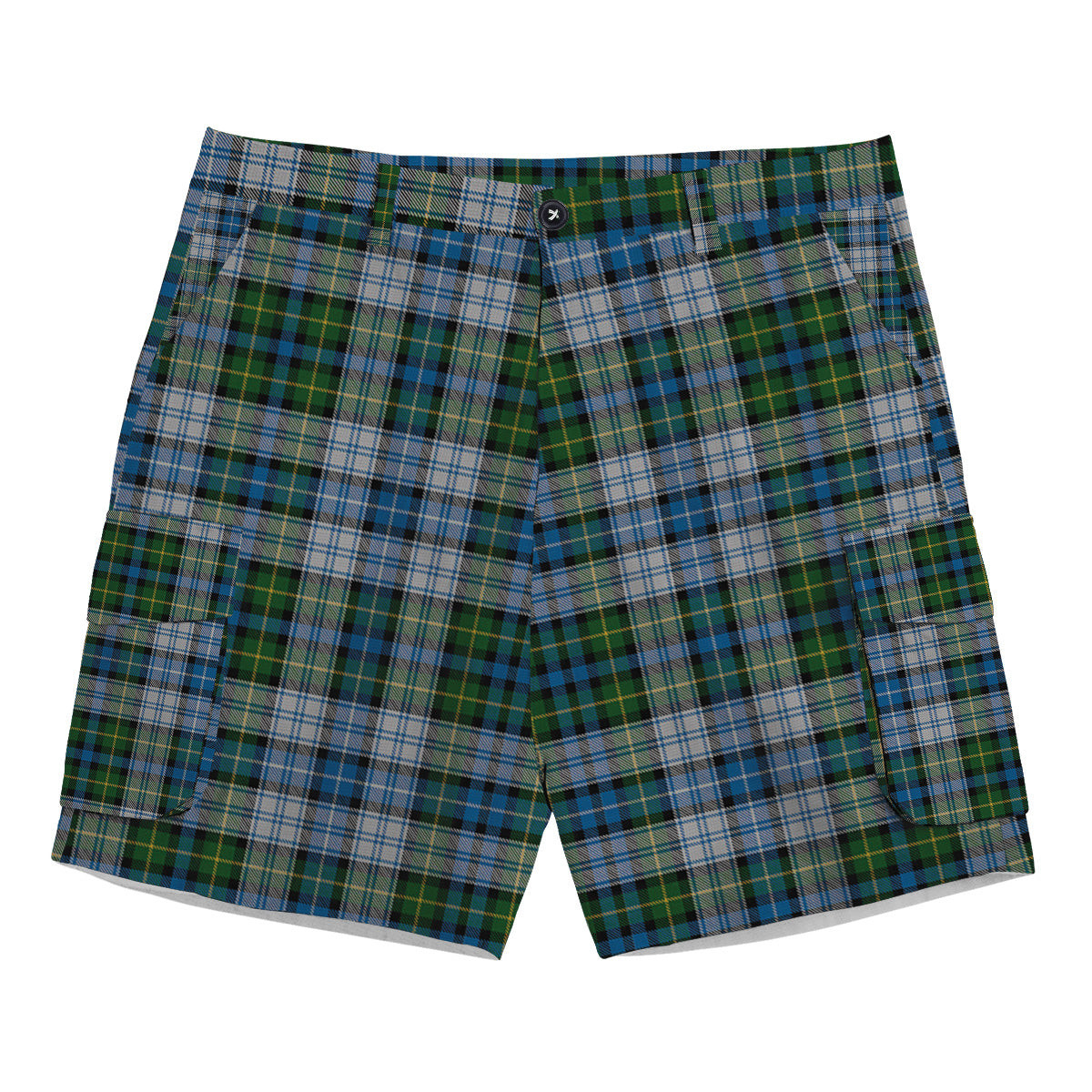 ScotsTee Shop Scottish MacNeil Dress Tartan Plaid Cargo Shorts for Men