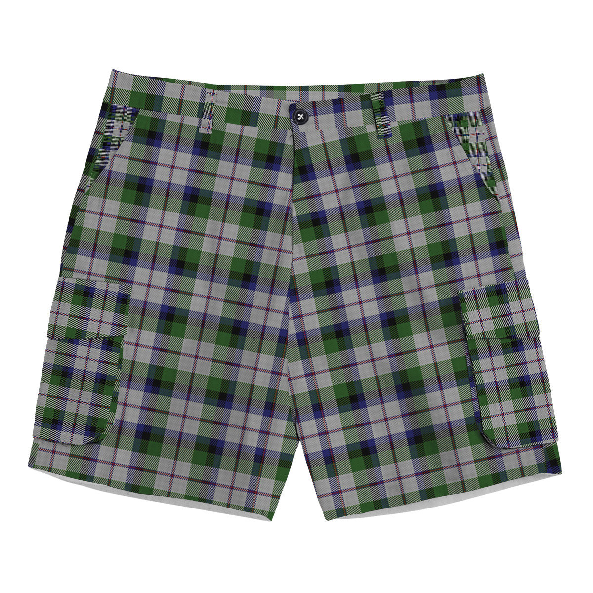 ScotsTee Shop Scottish MacCracken Dress Tartan Plaid Cargo Shorts for Men