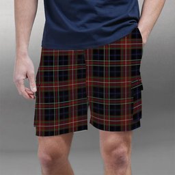 ScotsTee Shop Scottish York Region Pipe Band Tartan Plaid Cargo Shorts for Men