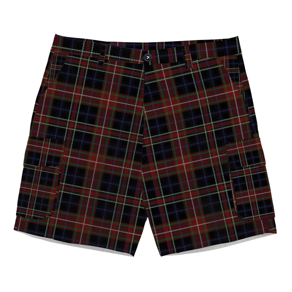 ScotsTee Shop Scottish York Region Pipe Band Tartan Plaid Cargo Shorts for Men