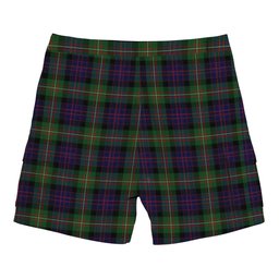ScotsTee Shop Scottish MacDonell of Glengarry 3 Tartan Plaid Cargo Shorts for Men