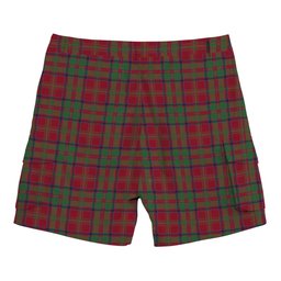 ScotsTee Shop Scottish McDonald of Glencoe Modern Tartan Plaid Cargo Shorts for Men