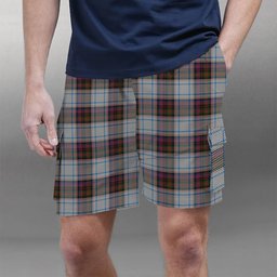 ScotsTee Shop Scottish MacDonald Dress 3 Tartan Plaid Cargo Shorts for Men