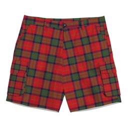 ScotsTee Shop Scottish MacPherson of Cluny Modern Tartan Plaid Cargo Shorts for Men