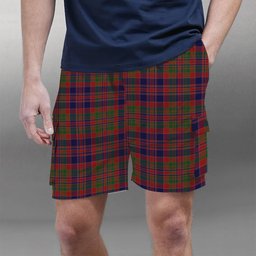 ScotsTee Shop Scottish MacDonald of Boisdale Tartan Plaid Cargo Shorts for Men