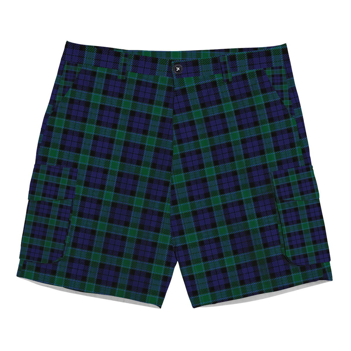 ScotsTee Shop Scottish Graham of Menteith Tartan Plaid Cargo Shorts for Men
