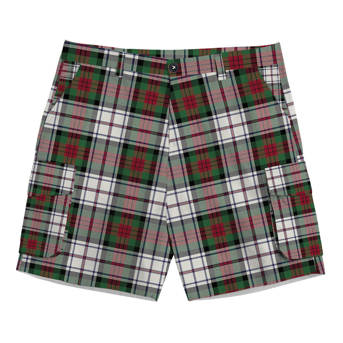 ScotsTee Shop Scottish McDuff Dress Modern Tartan Plaid Cargo Shorts for Men