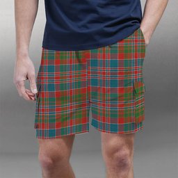 ScotsTee Shop Scottish MacDonald of Boisdale Ancient Tartan Plaid Cargo Shorts for Men