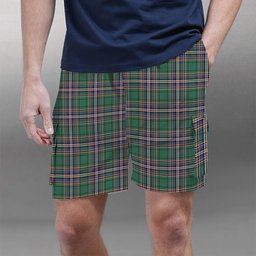 ScotsTee Shop Scottish McFarland Hunting Ancient Tartan Plaid Cargo Shorts for Men