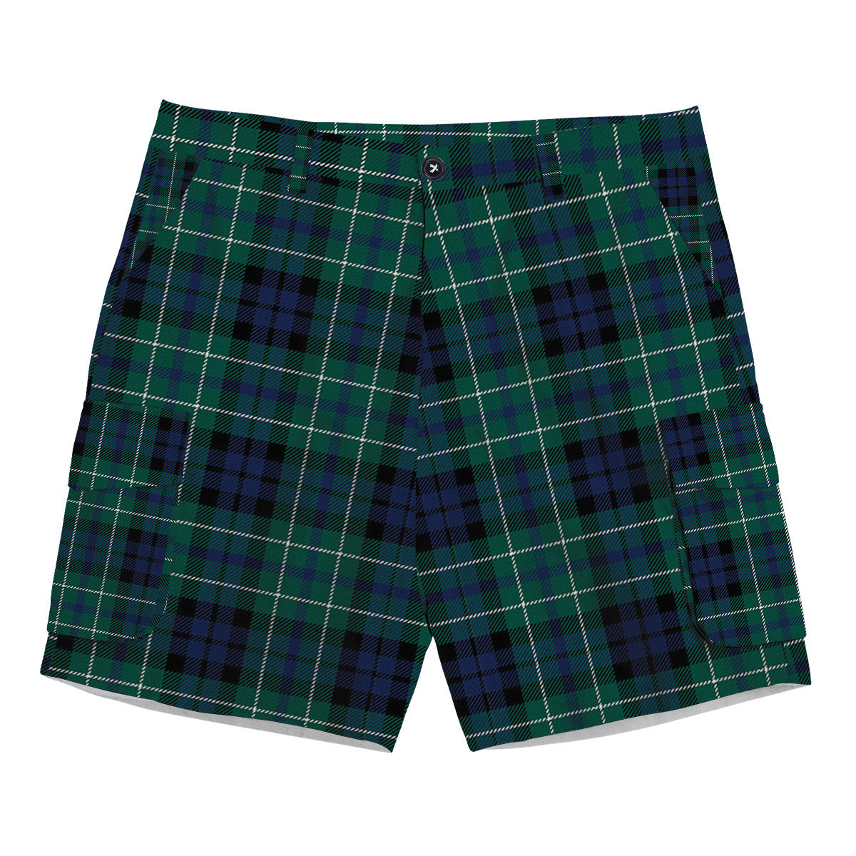 ScotsTee Shop Scottish McNeil of Colonsay Modern Tartan Plaid Cargo Shorts for Men