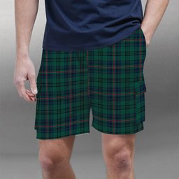 ScotsTee Shop Scottish Walker Hunting Modern Tartan Plaid Cargo Shorts for Men