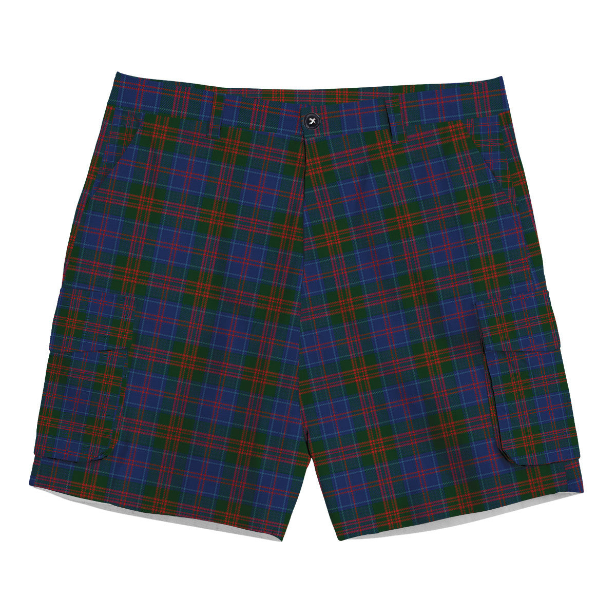ScotsTee Shop Scottish Stewart of Appin 2 Tartan Plaid Cargo Shorts for Men