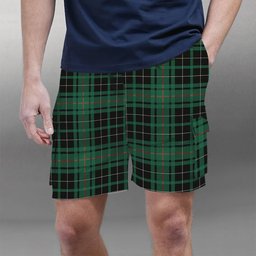 ScotsTee Shop Scottish MacAulay Hunting Ancient Tartan Plaid Cargo Shorts for Men