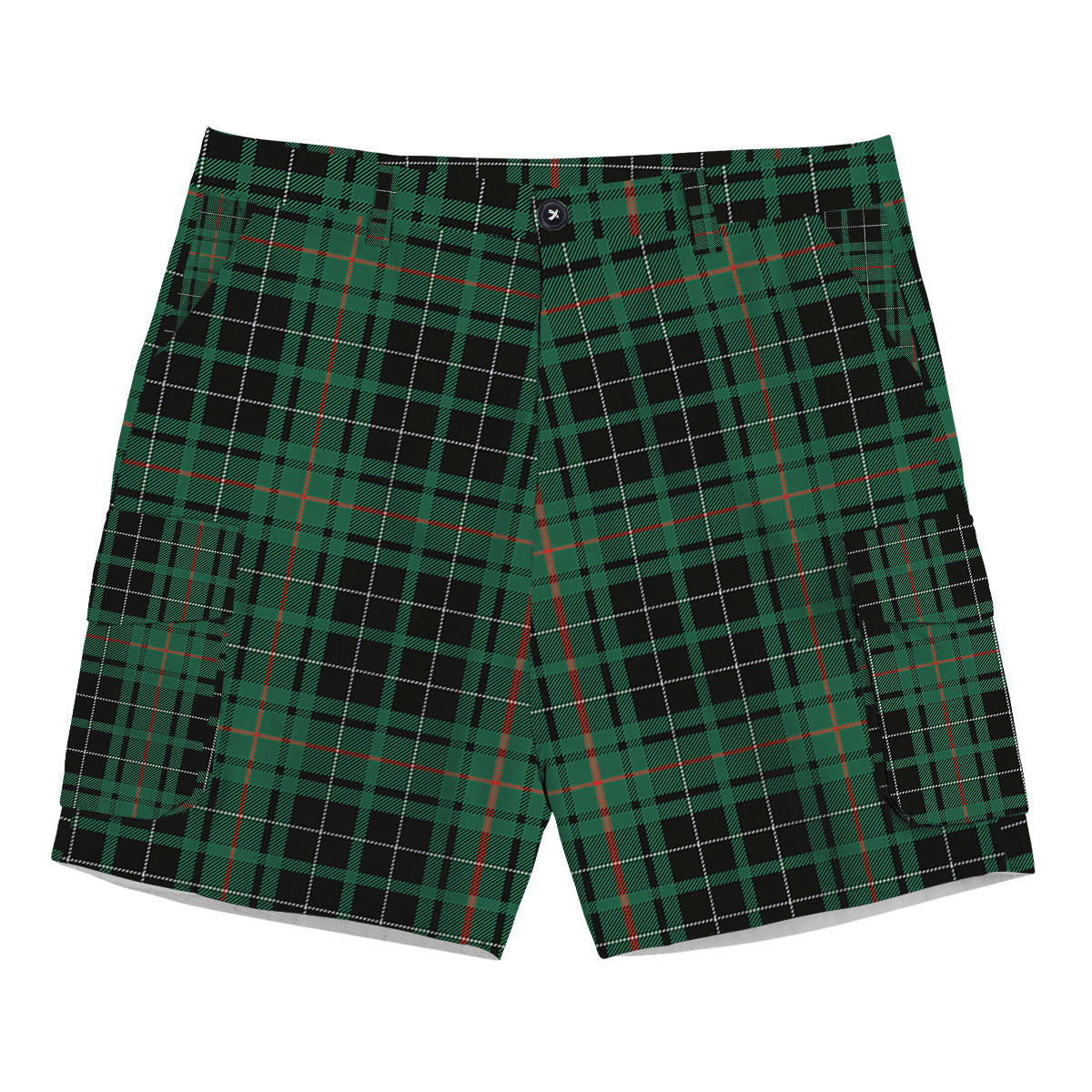 ScotsTee Shop Scottish MacAulay Hunting Ancient Tartan Plaid Cargo Shorts for Men