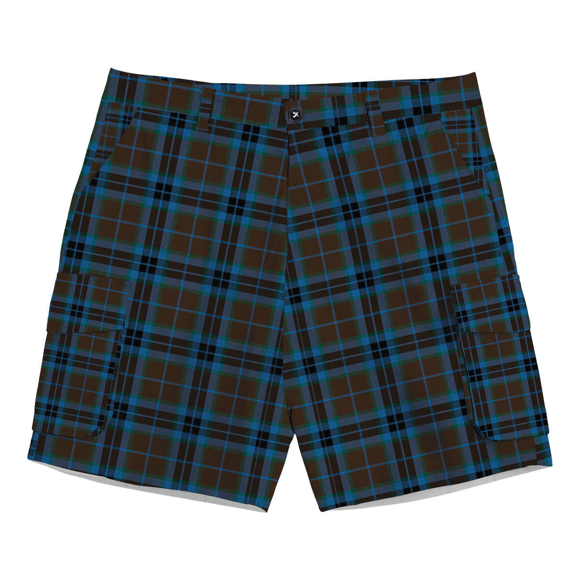 ScotsTee Shop Scottish McTavish Hunting Modern Tartan Plaid Cargo Shorts for Men