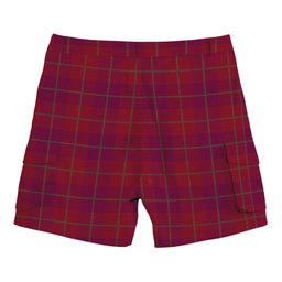ScotsTee Shop Scottish Stirling of Keir Modern Tartan Plaid Cargo Shorts for Men