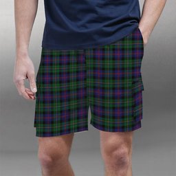 ScotsTee Shop Scottish Malcolm Tartan Plaid Cargo Shorts for Men
