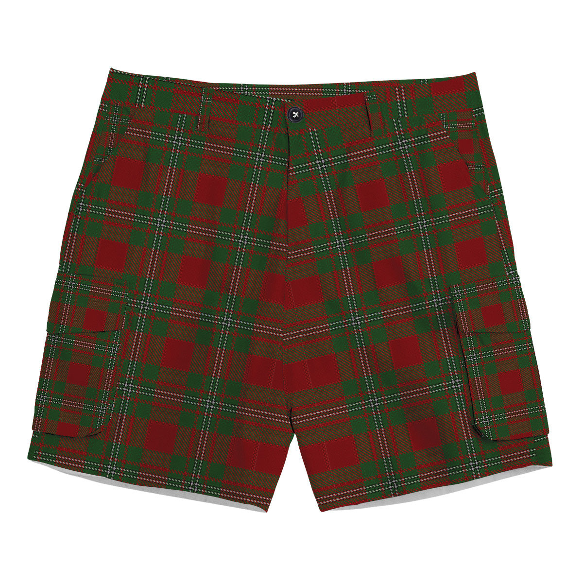 ScotsTee Shop Scottish Strang Personal Tartan Plaid Cargo Shorts for Men