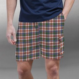 ScotsTee Shop Scottish Robertson Dress #2 Ancient Tartan Plaid Cargo Shorts for Men