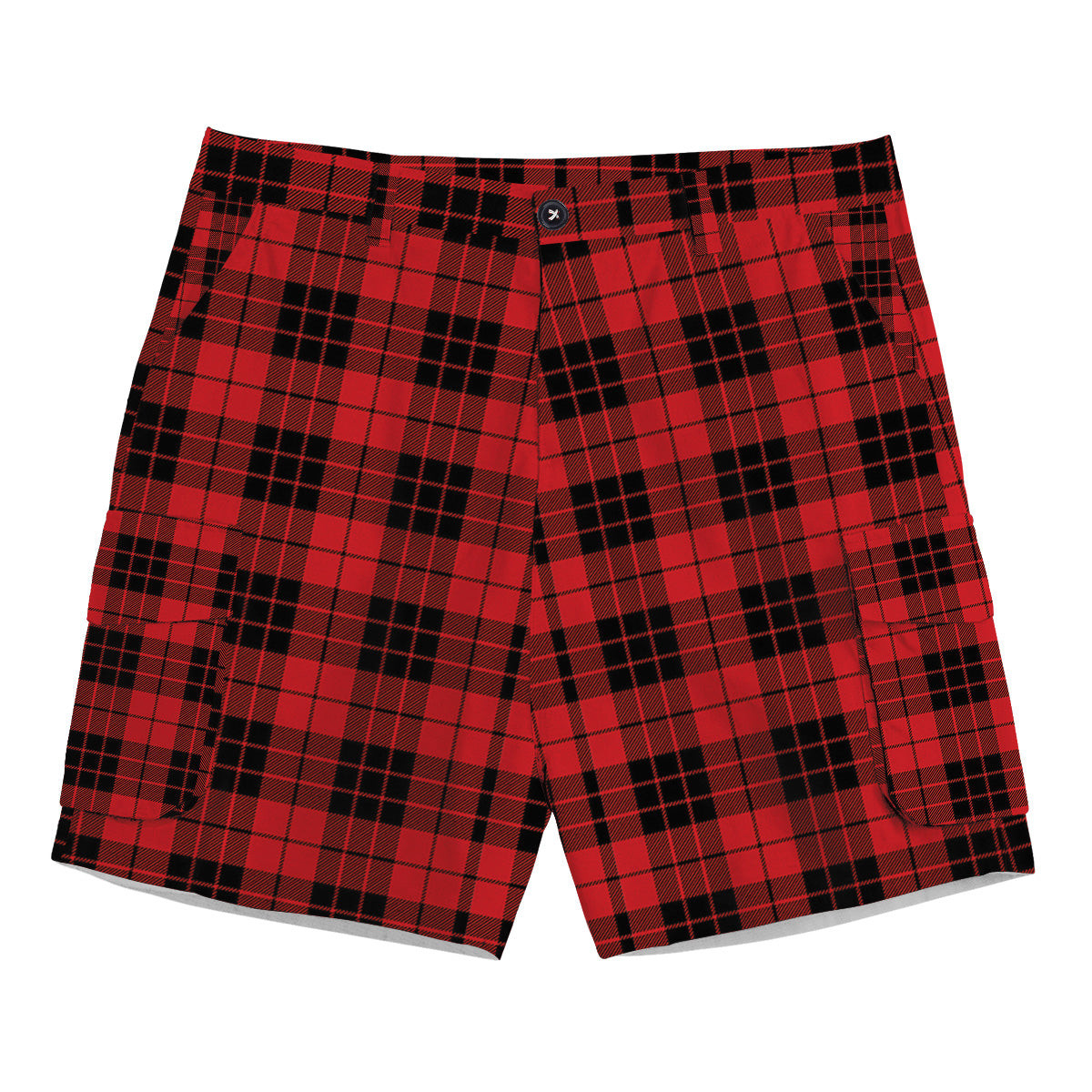 ScotsTee Shop Scottish McLeod of Raasay Modern Tartan Plaid Cargo Shorts for Men
